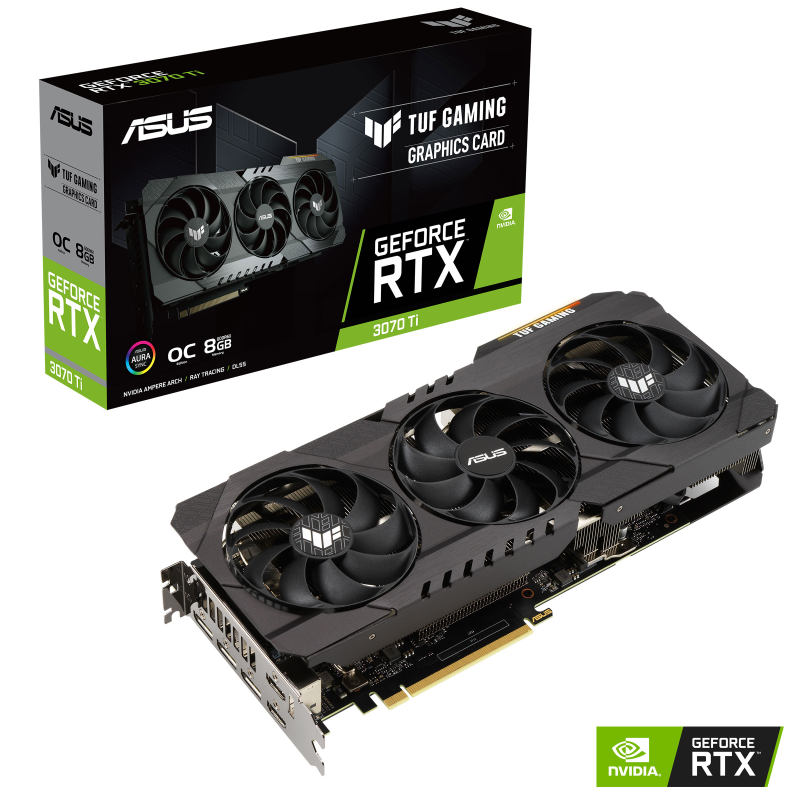 کارت گرافیک ایسوس مدل TUF Gaming RTX 3070 Ti OC 8G